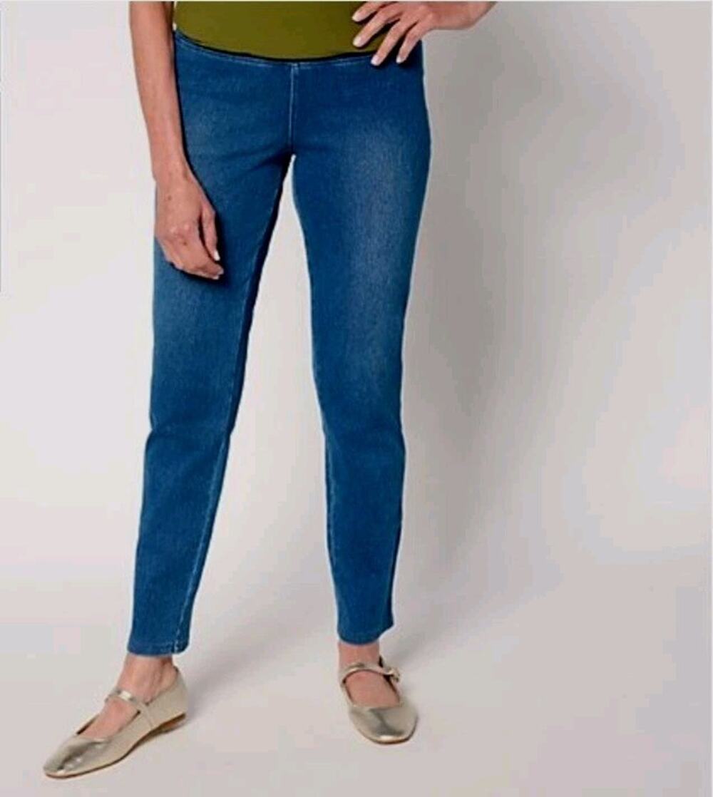Women With Control PSmall Med Wash Tummy Control Prime Stretch Jeans A696420 NWT